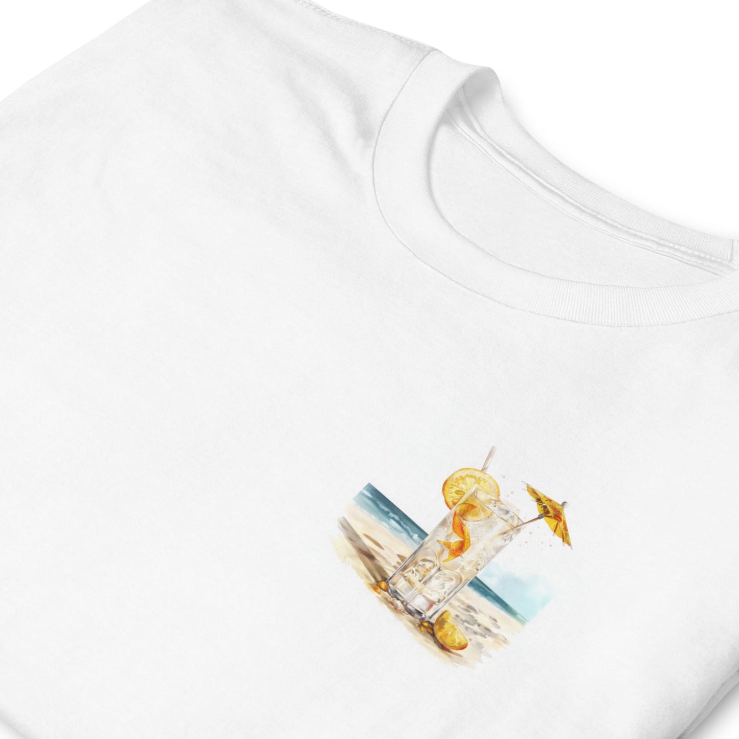 Gin Fizz Chest Design Short-Sleeve Unisex T-Shirt