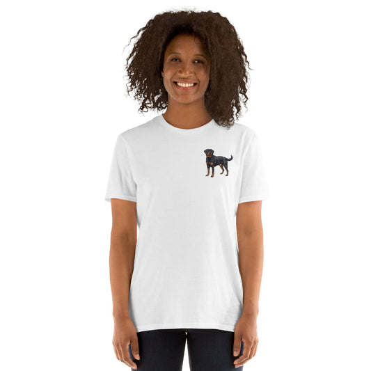 Rottweiler Chest Design Short-Sleeve Unisex T-Shirt