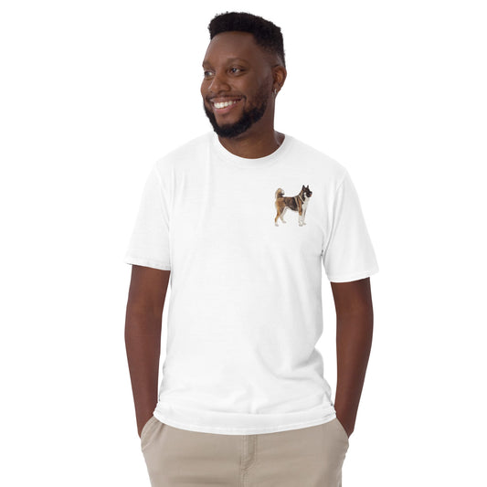 Akita Chest Design Short-Sleeve Unisex T-Shirt