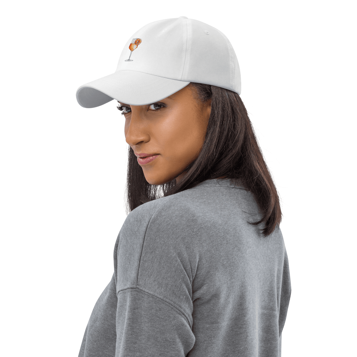 Aperol Spritz Cocktail Design Embroidery Hat - Swagodin