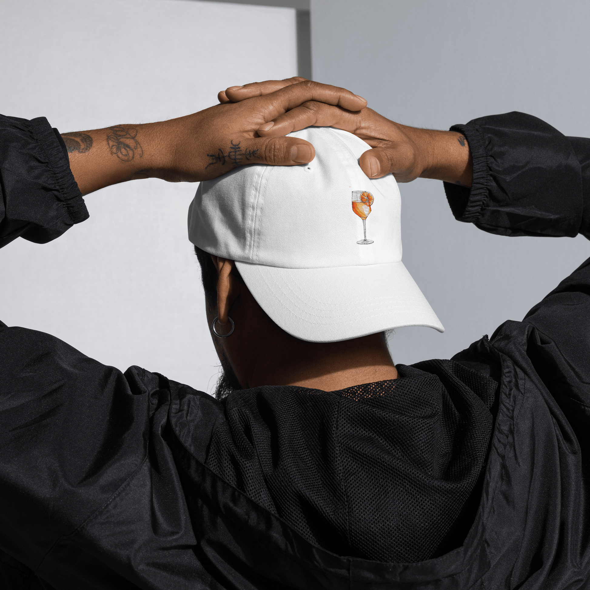 Aperol Spritz Cocktail Design Embroidery Hat - Swagodin