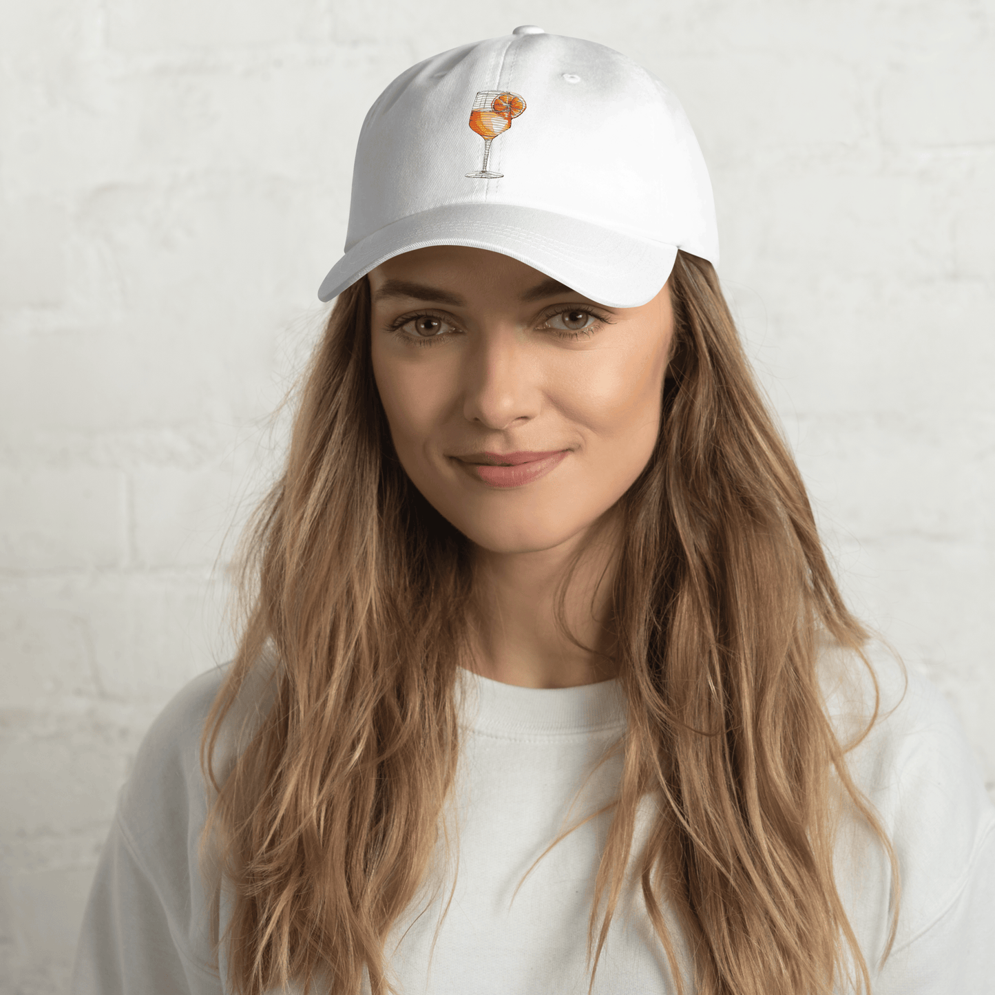 Aperol Spritz Cocktail Design Embroidery Hat - Swagodin