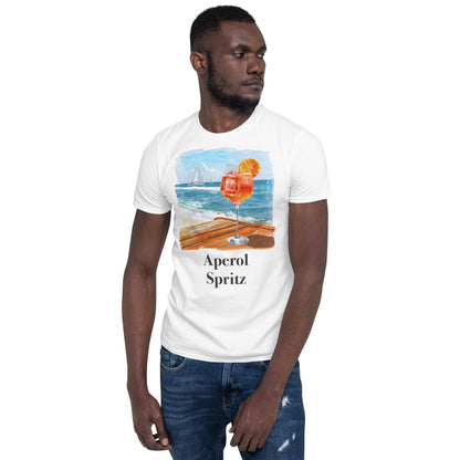 Aperol Spritz Cocktail Design Soft T-Shirt - Swagodin