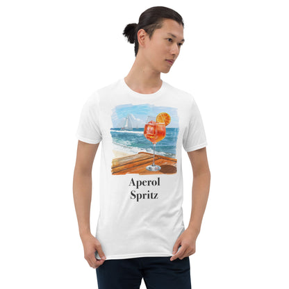 Aperol Spritz Cocktail Design Soft T-Shirt - Swagodin