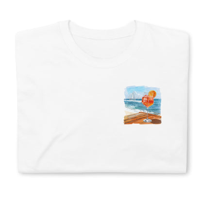 Aperol Spritz Chest Design Short-Sleeve Unisex T-Shirt