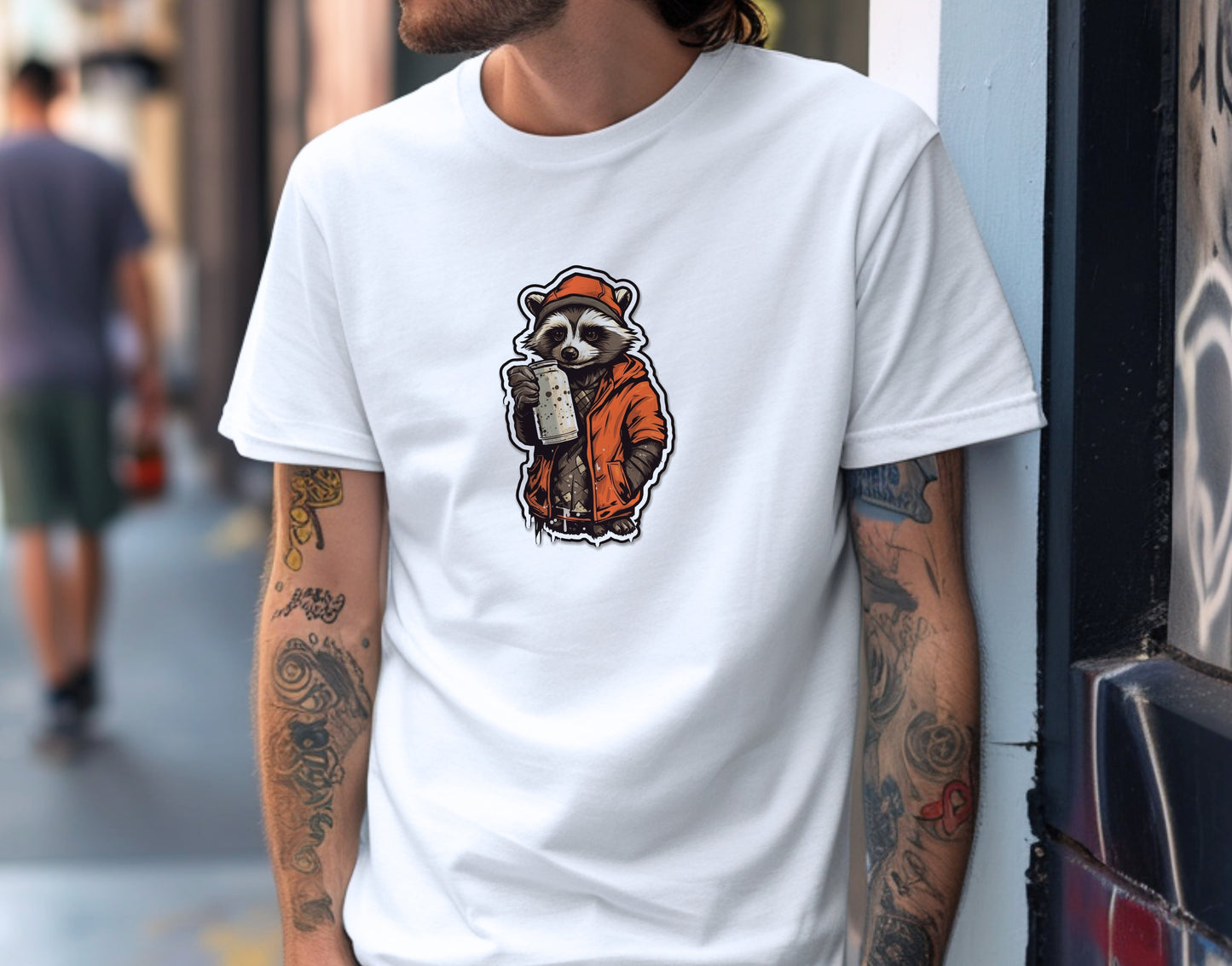 Banksy-Inspired Rascal Raccoon Soft Unisex T-Shirt - Swagodin