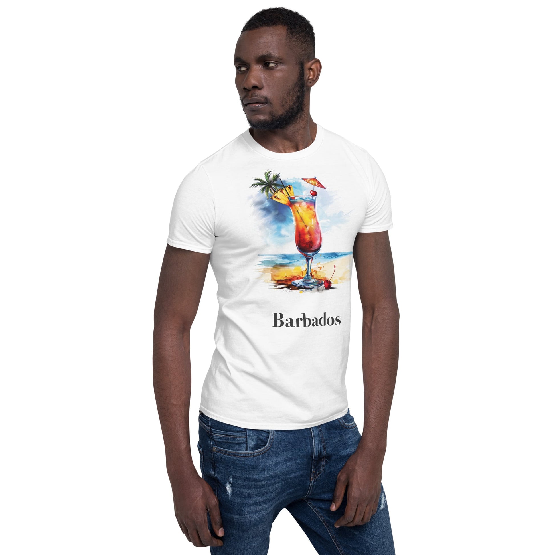 Barbados Cocktail Design Soft T-Shirt - Swagodin