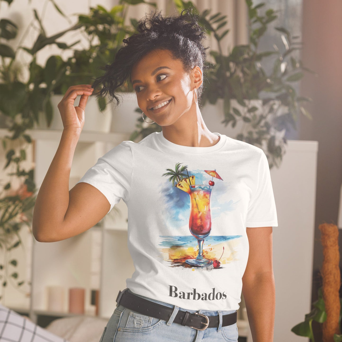 Barbados Cocktail Design Soft T-Shirt - Swagodin