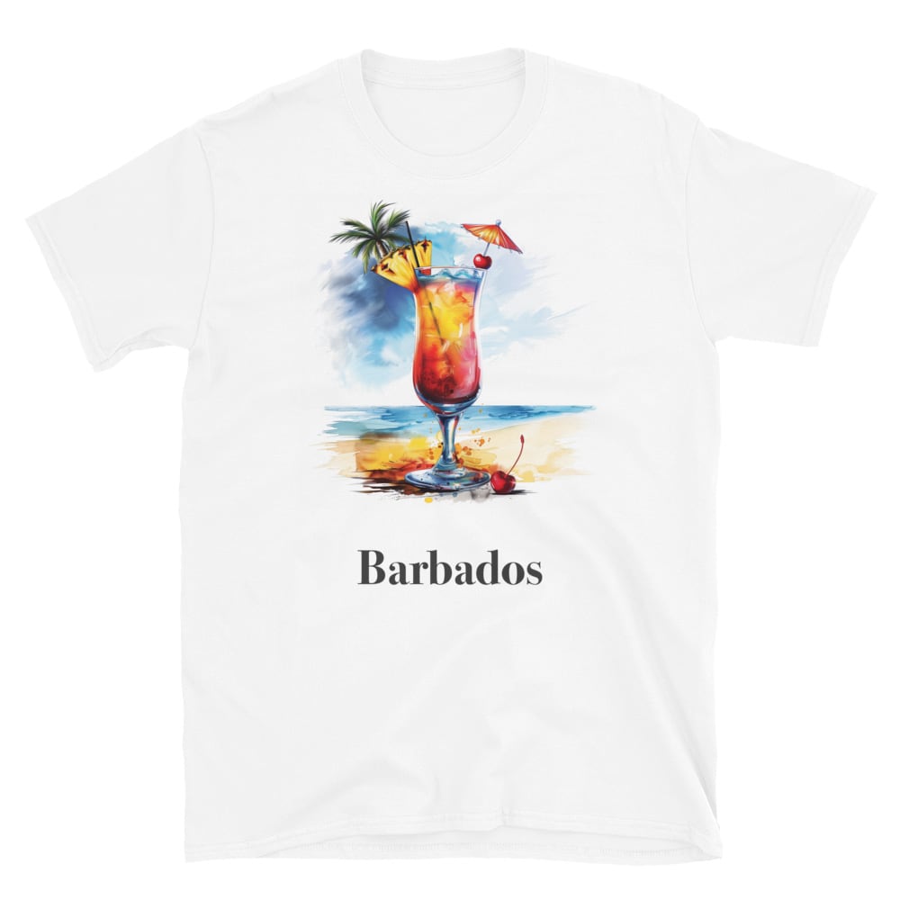 Barbados Cocktail Design Soft T-Shirt - Swagodin