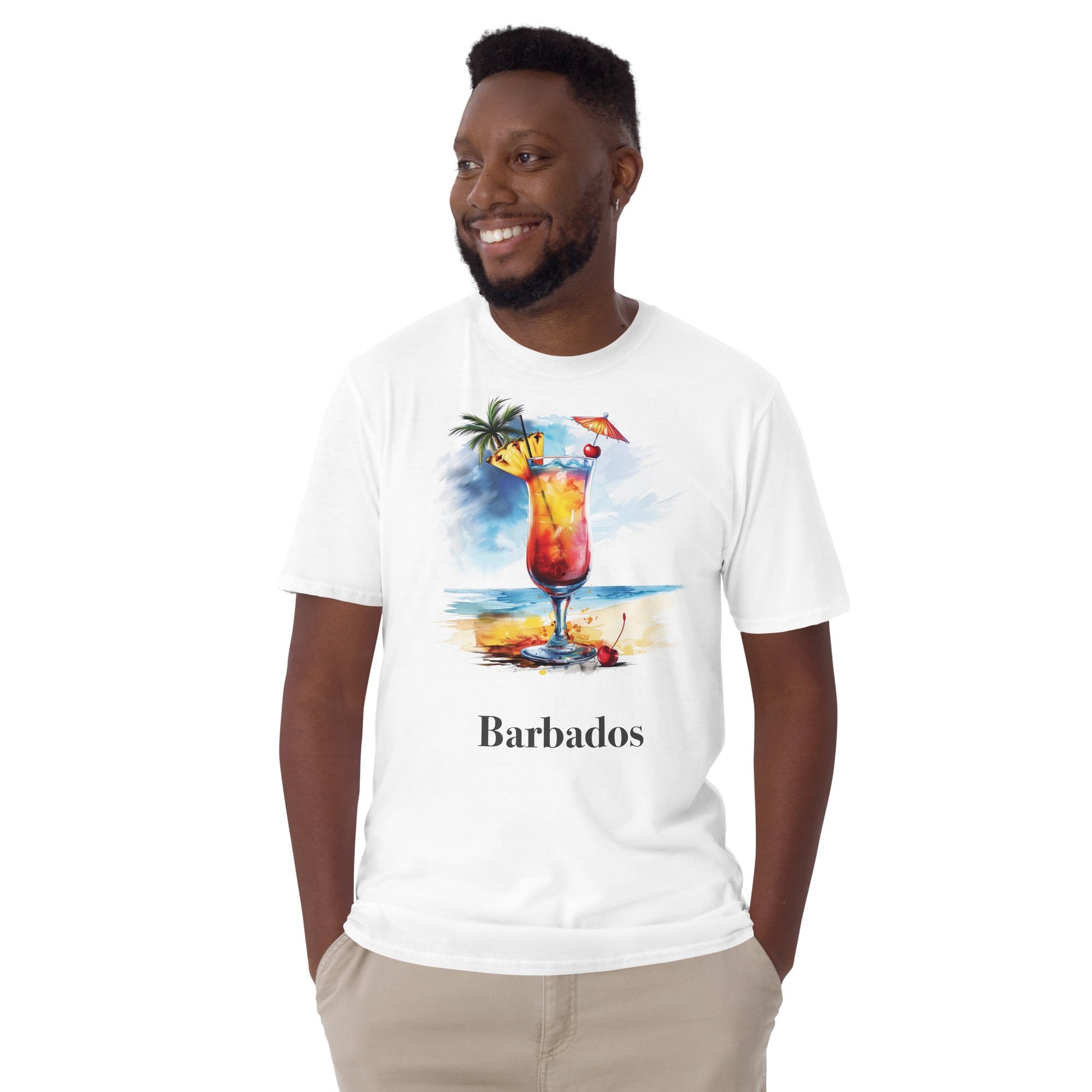 Barbados Cocktail Design Soft T-Shirt - Swagodin