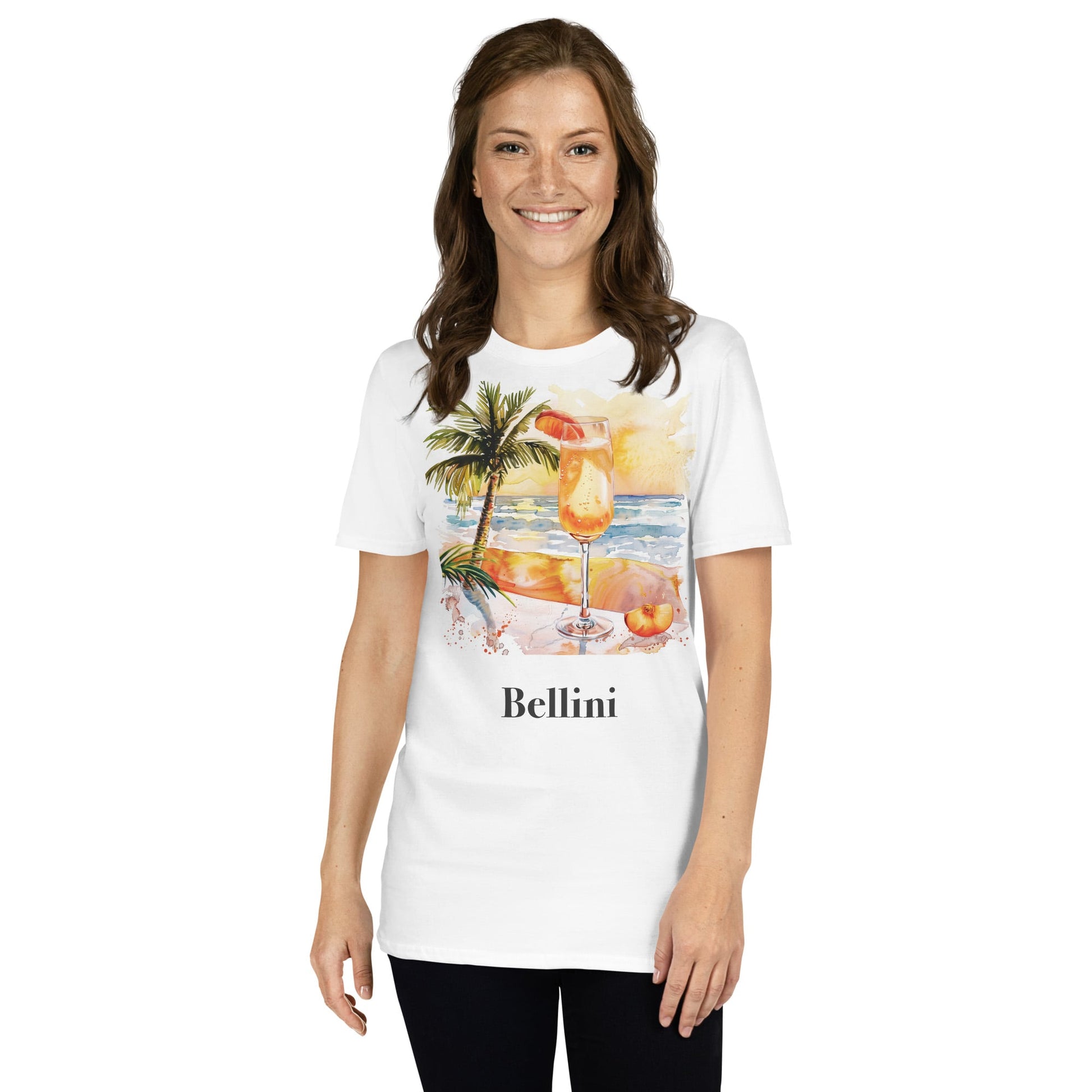 Bellini Cocktail Design Soft T-Shirt - Swagodin