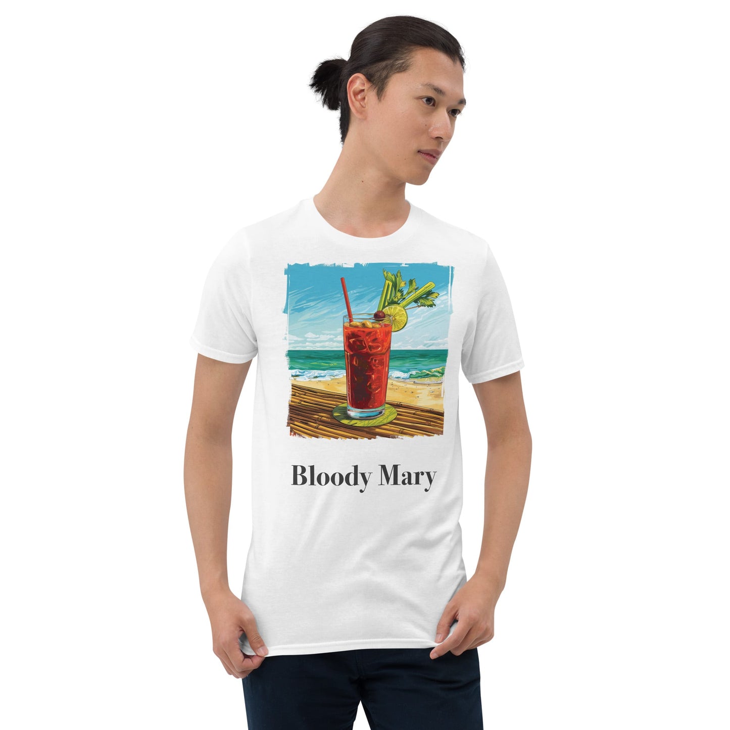 Bloody Mary Cocktail Design Soft T-Shirt - Swagodin