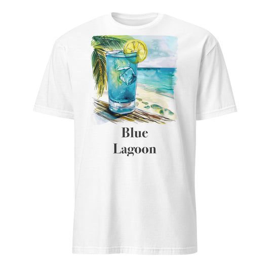 Blue Lagoon Cocktail Design Soft T-Shirt - Swagodin