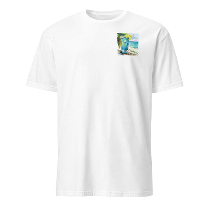 Blue Lagoon Chest Design Short-Sleeve Unisex T-Shirt