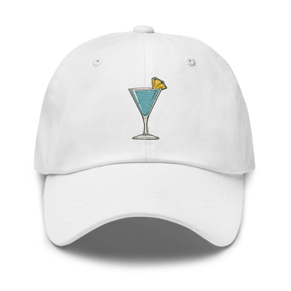 Blue Hawaii Cocktail Design Embroidery Hat - Swagodin