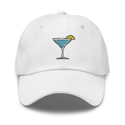 Blue Lagoon Cocktail Design Embroidery Hat - Swagodin