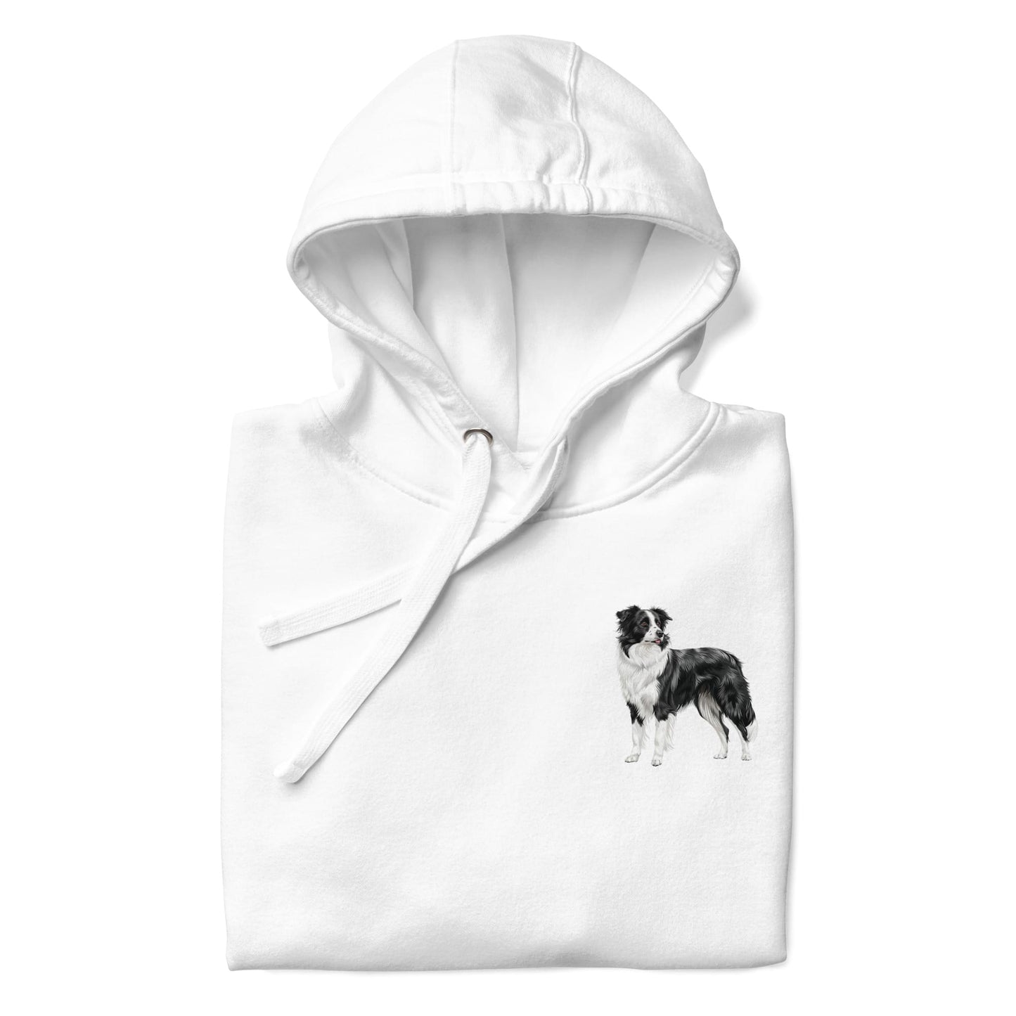 Border Collie Chest Design Unisex Hoodie