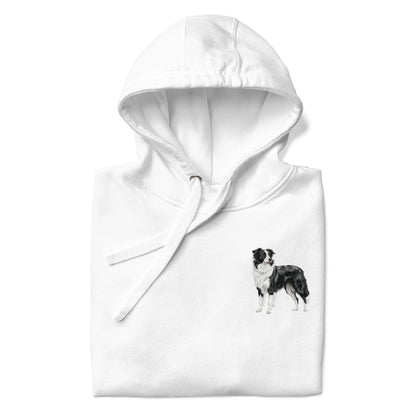 Border Collie Chest Design Unisex Hoodie