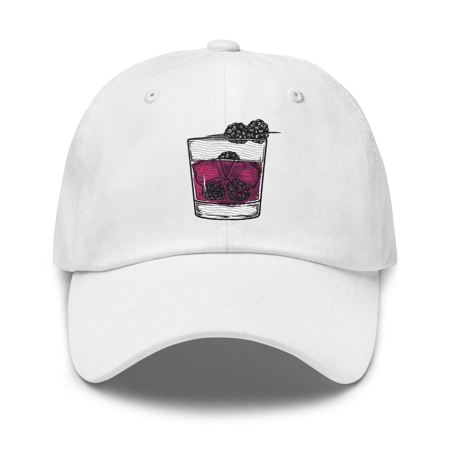 Bramble Cocktail Design Embroidery Hat - Swagodin