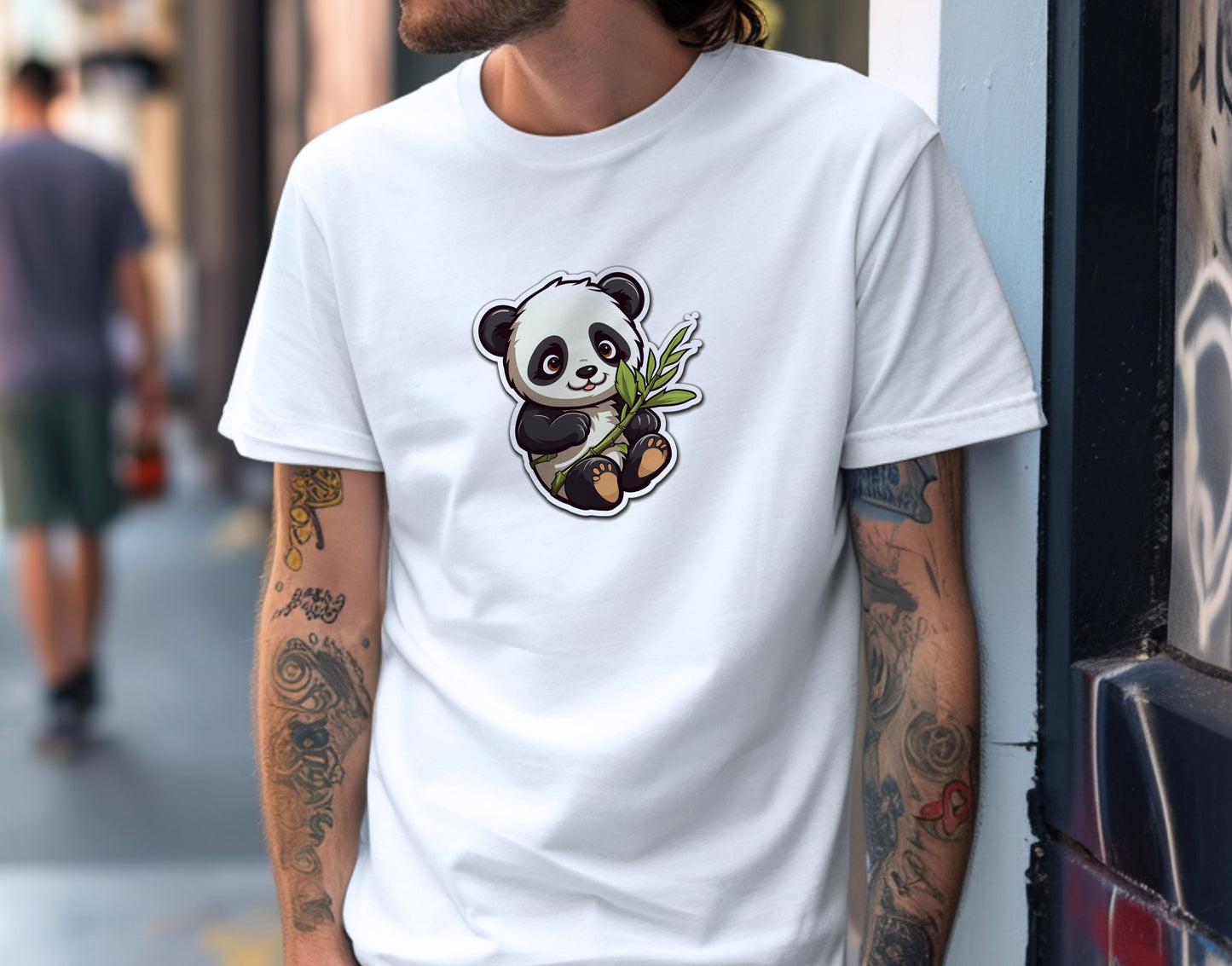 Chibi Bamboo Munch Panda Soft Unisex T-Shirt - Swagodin