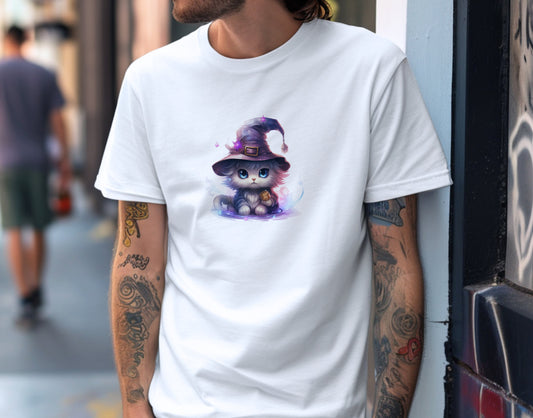 Chibi Wizard Cat Enchantment Soft Unisex T-Shirt - Swagodin