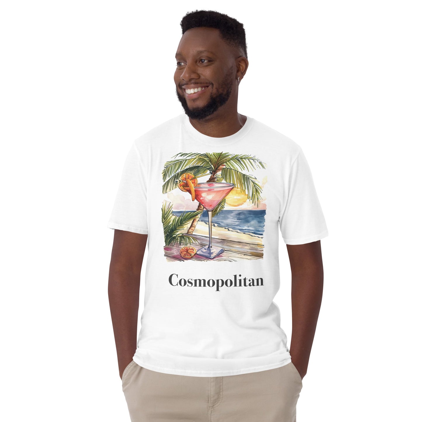 Cosmopolitan Cocktail Design Soft T-Shirt - Swagodin