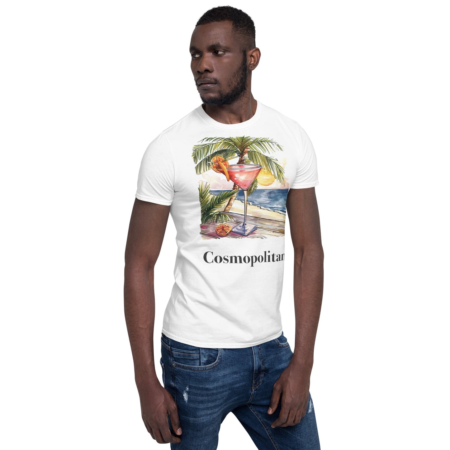 Cosmopolitan Cocktail Design Soft T-Shirt - Swagodin