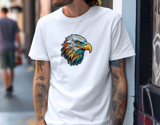 Cubist Majesty Eagle Soft Unisex T-Shirt - Swagodin