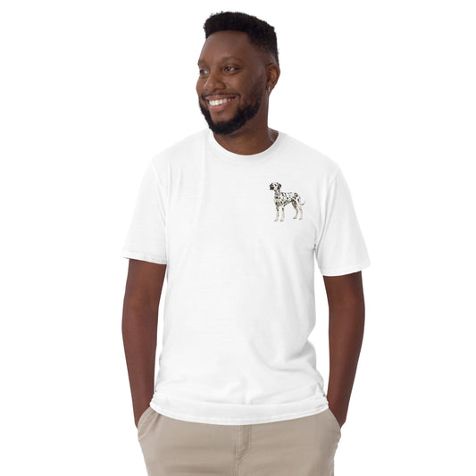 Dalmatian Chest Design Short-Sleeve Unisex T-Shirt