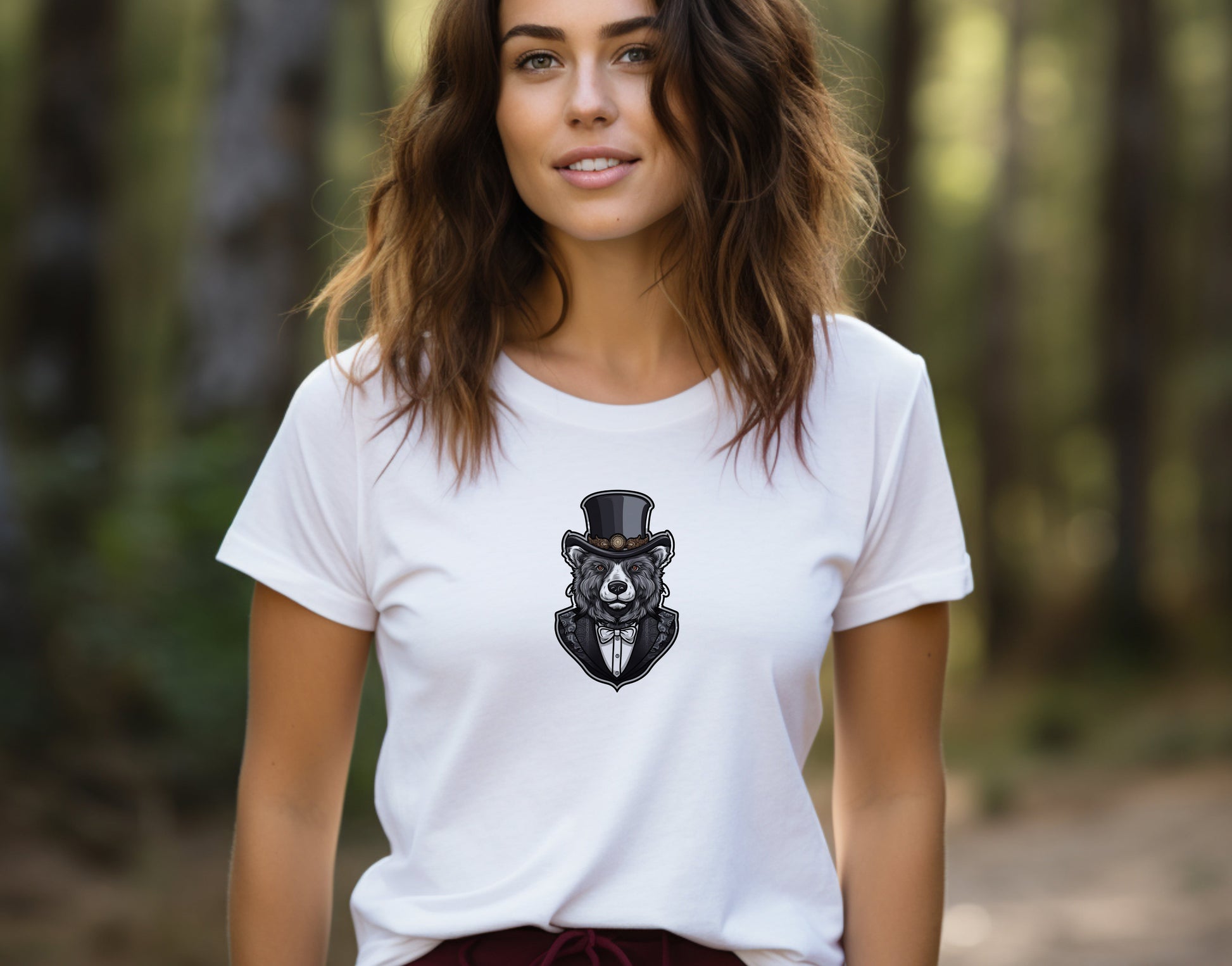 Dapper Nouveau Bear Elegance Soft Unisex T-Shirt - Swagodin