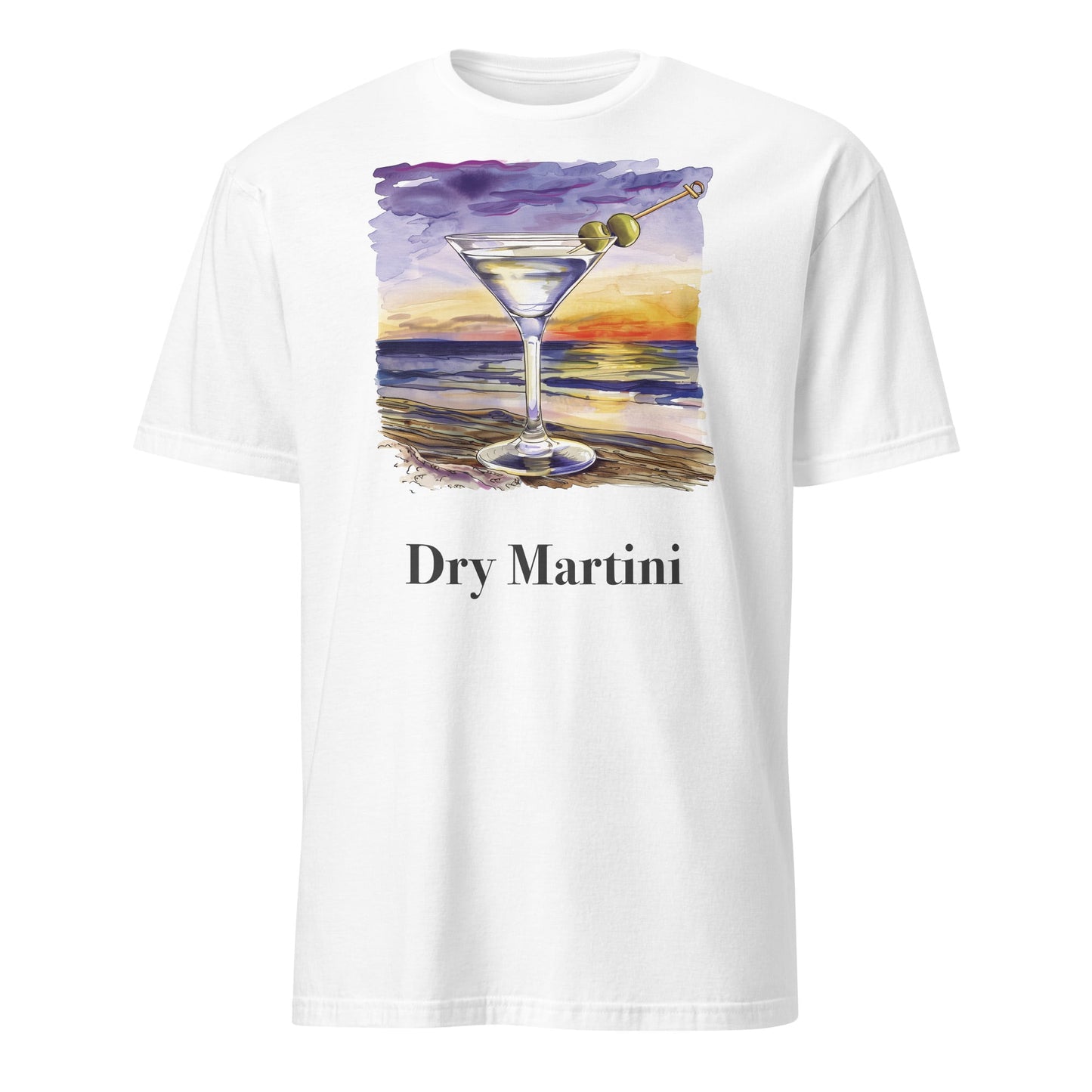 Dry Martini Cocktail Design Soft T-Shirt - Swagodin