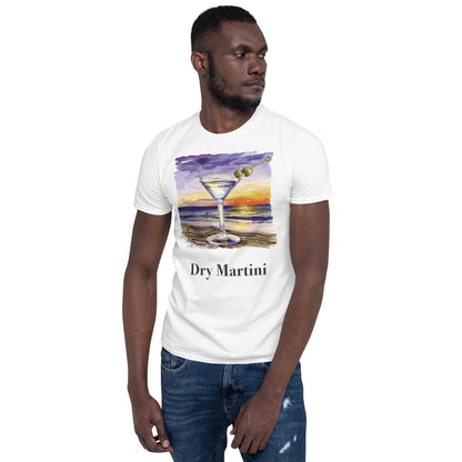 Dry Martini Cocktail Design Soft T-Shirt - Swagodin