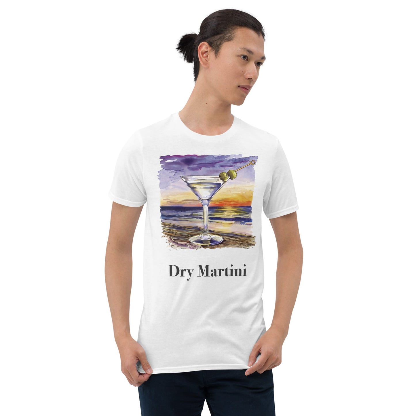 Dry Martini Cocktail Design Soft T-Shirt - Swagodin