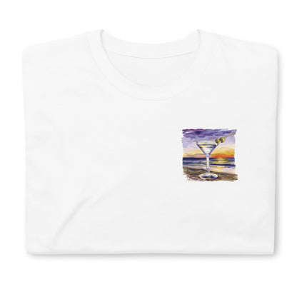 Dry Martini Chest Design Short-Sleeve Unisex T-Shirt
