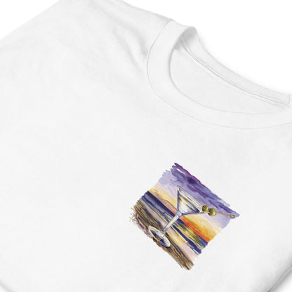 Dry Martini Chest Design Short-Sleeve Unisex T-Shirt
