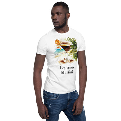 Espresso Martini Cocktail Design Soft T-Shirt - Swagodin