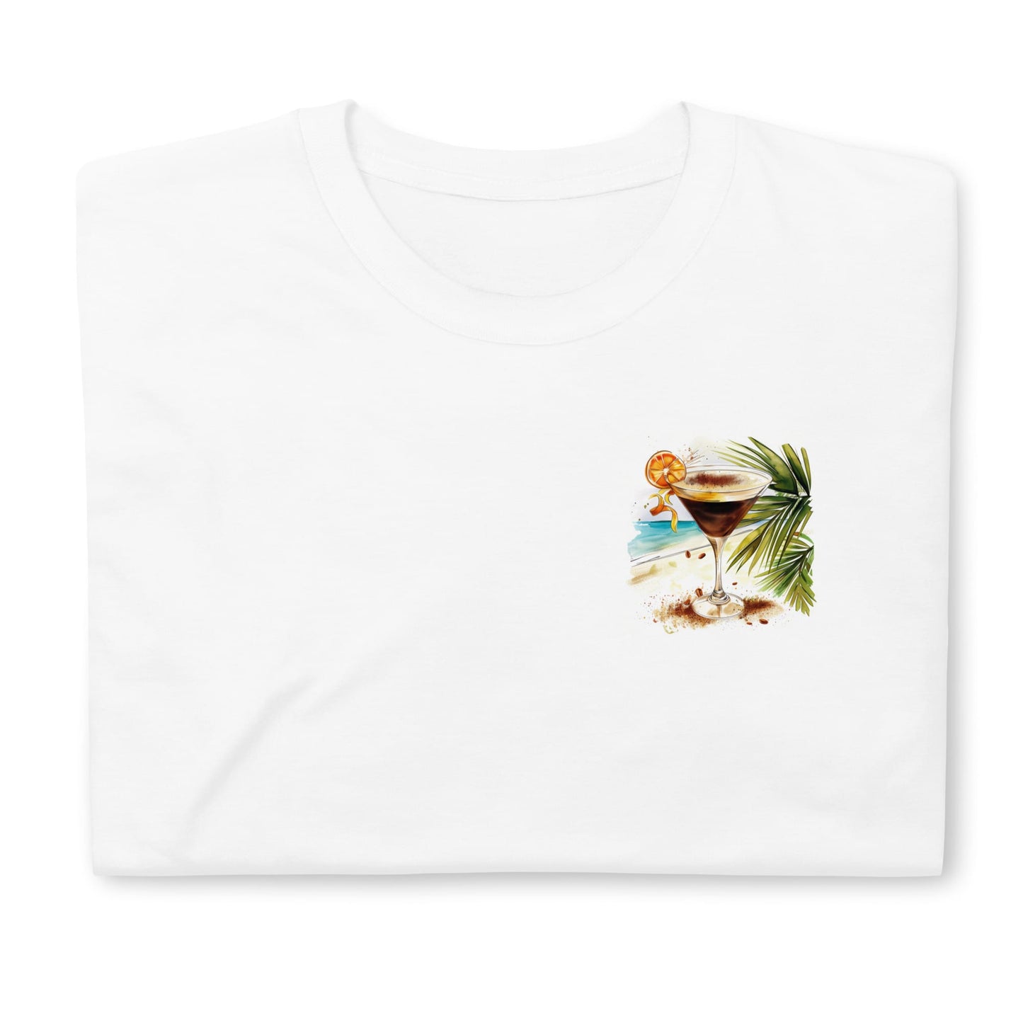 Espresso Martini Chest Design Short-Sleeve Unisex T-Shirt