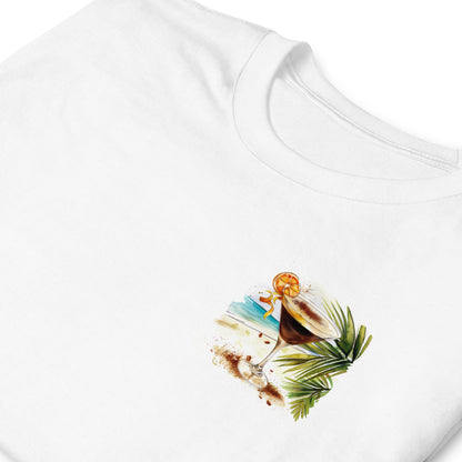 Espresso Martini Chest Design Short-Sleeve Unisex T-Shirt