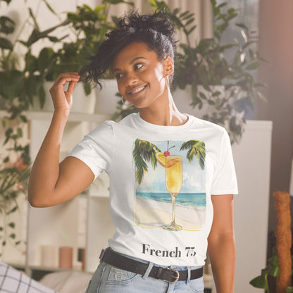 French 75 Cocktail Design Soft T-Shirt - Swagodin