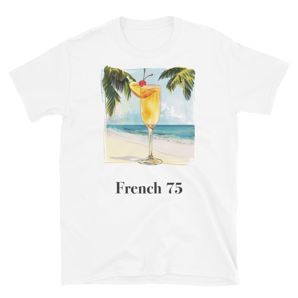 French 75 Cocktail Design Soft T-Shirt - Swagodin