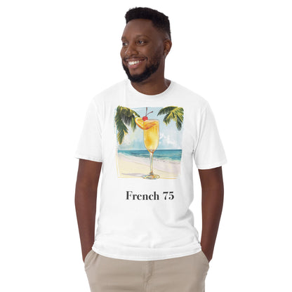 French 75 Cocktail Design Soft T-Shirt - Swagodin