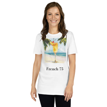 French 75 Cocktail Design Soft T-Shirt - Swagodin