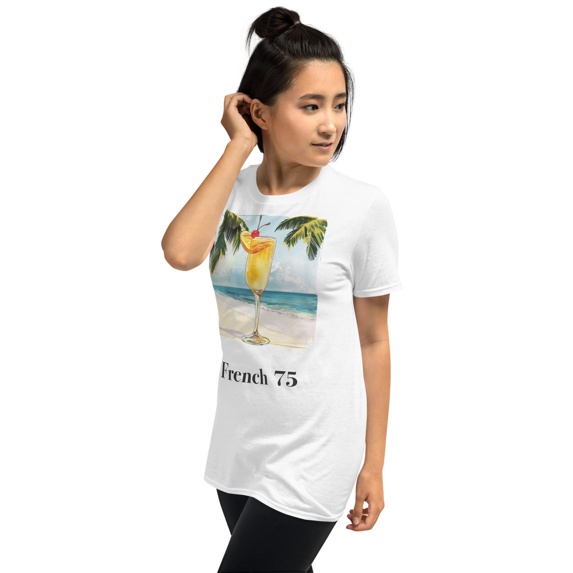 French 75 Cocktail Design Soft T-Shirt - Swagodin