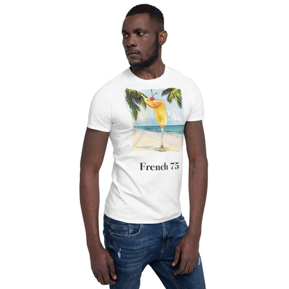 French 75 Cocktail Design Soft T-Shirt - Swagodin