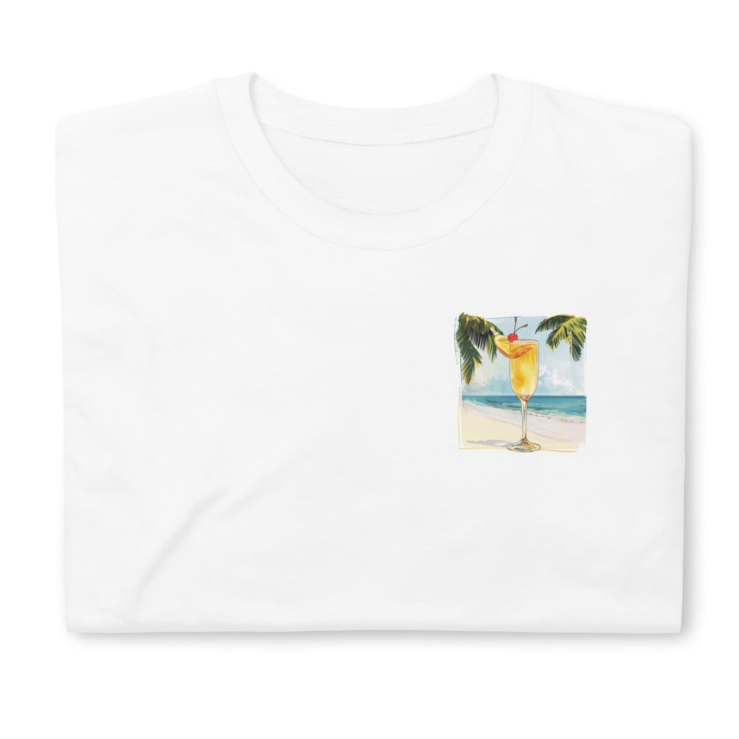 French 75 Chest Design Short-Sleeve Unisex T-Shirt