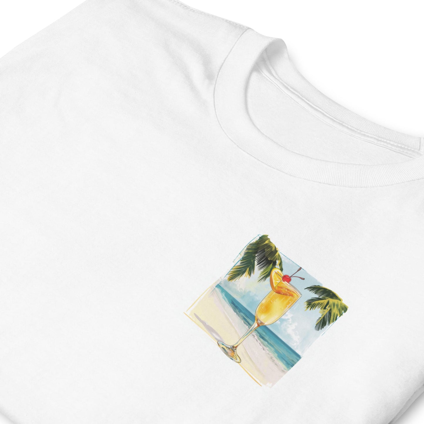 French 75 Chest Design Short-Sleeve Unisex T-Shirt