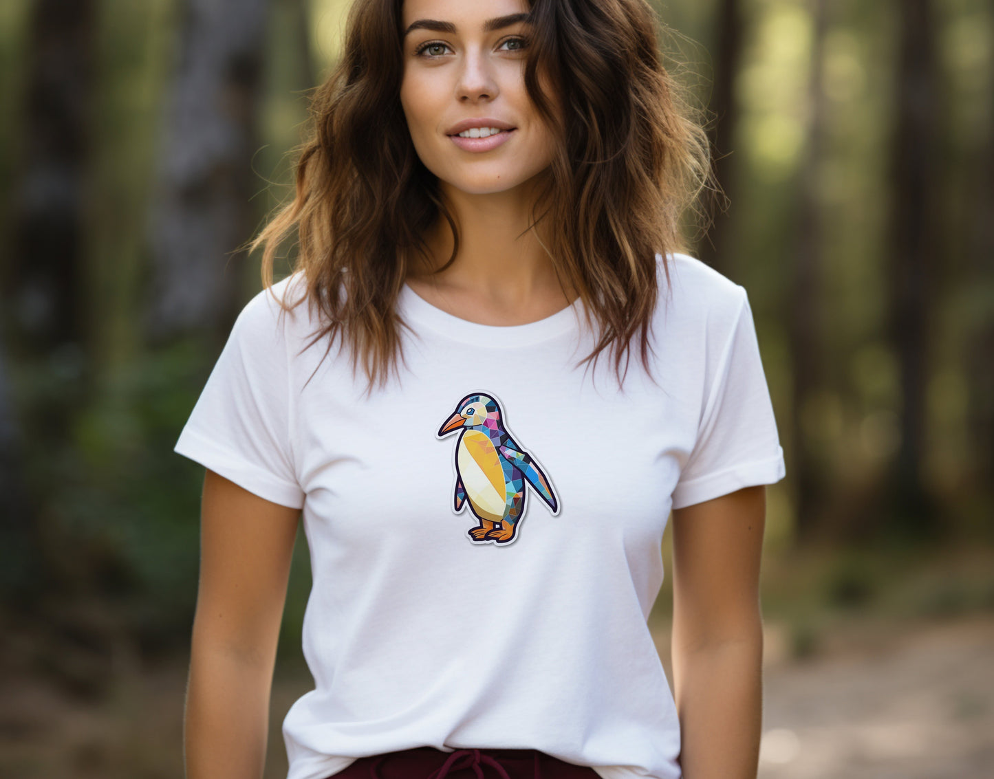 Gaudi Penguin Mosaic Soft Unisex T-Shirt - Swagodin