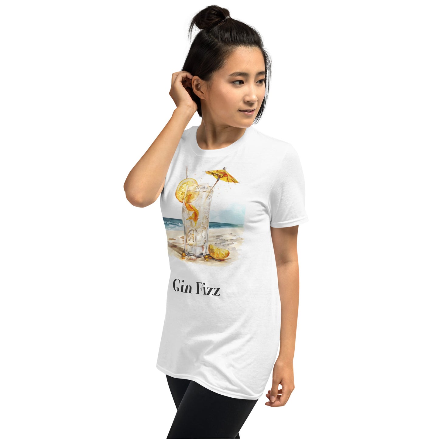 Gin Fizz Cocktail Design Soft T-Shirt - Swagodin