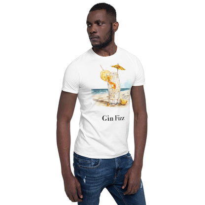 Gin Fizz Cocktail Design Soft T-Shirt - Swagodin