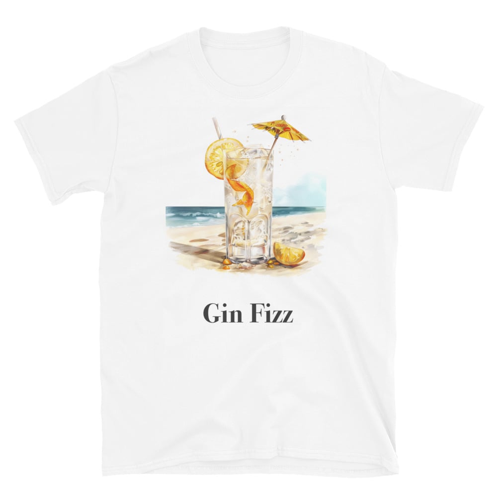 Gin Fizz Cocktail Design Soft T-Shirt - Swagodin